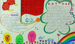 2021年国庆节手抄报图片
