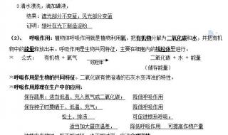 初中生物会考复习题